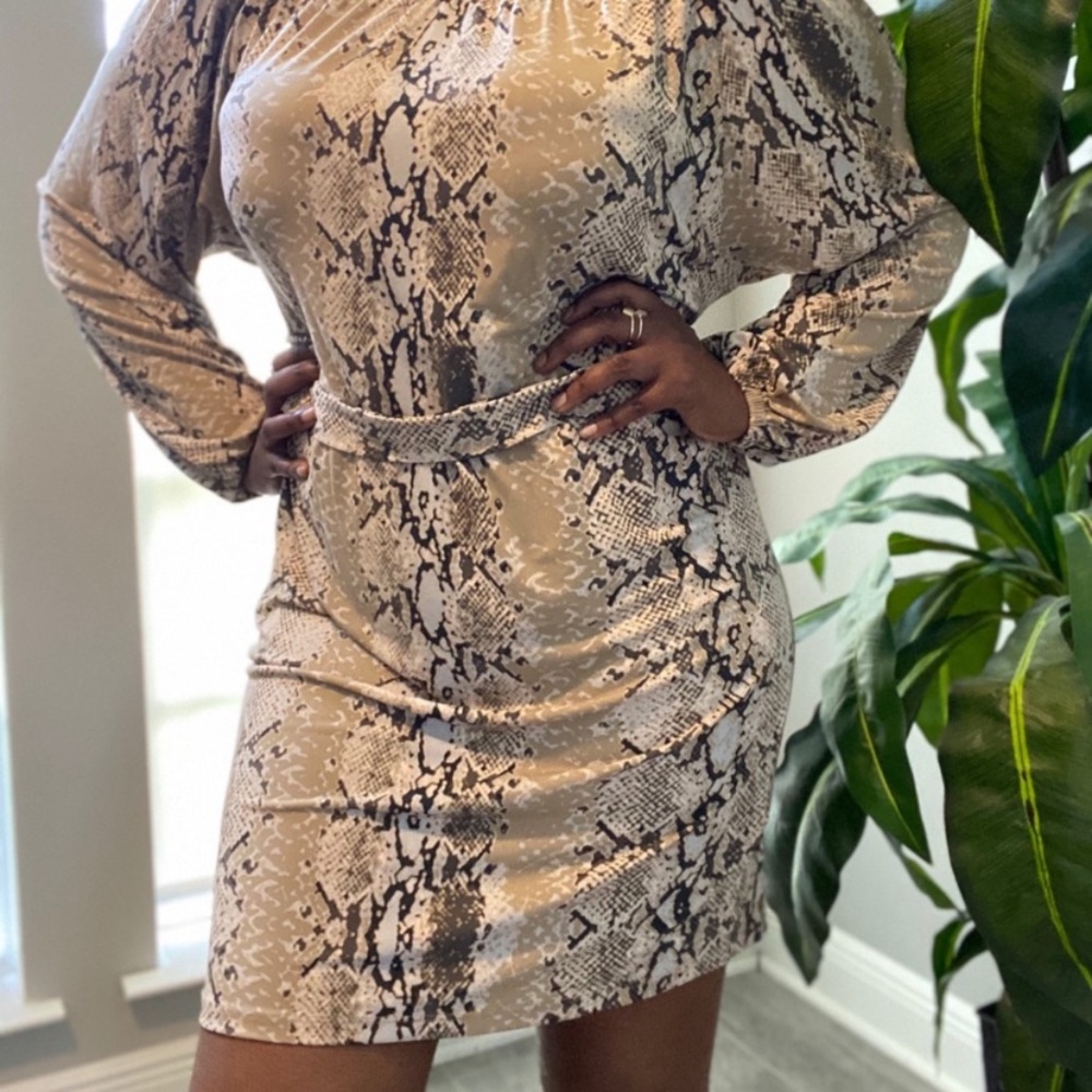 Michael Kors snake print dress